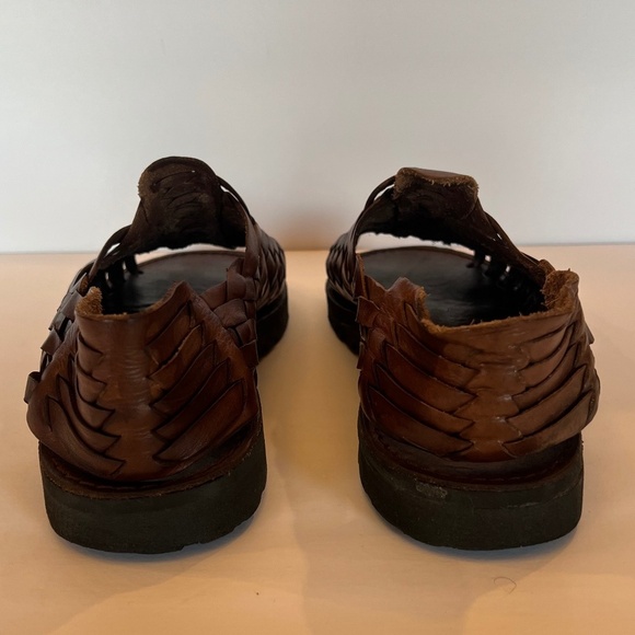 Brand X Men's Leather Huraches, Made in Mexico,  Men's Size 10 - Picture 7 of 9